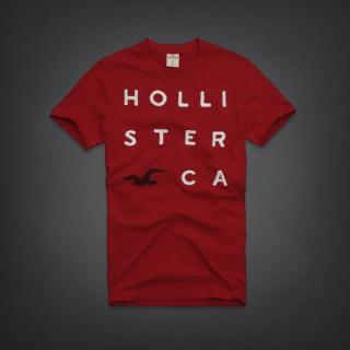 Tee shirt Hollister Homme Rouge